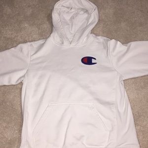 White champion hoodie